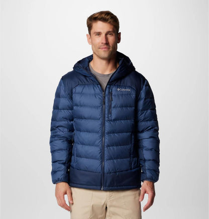 Columbia - Autumn Park II Down Hooded Jacket - Men's - Dark Mountain, Collegiate Navy