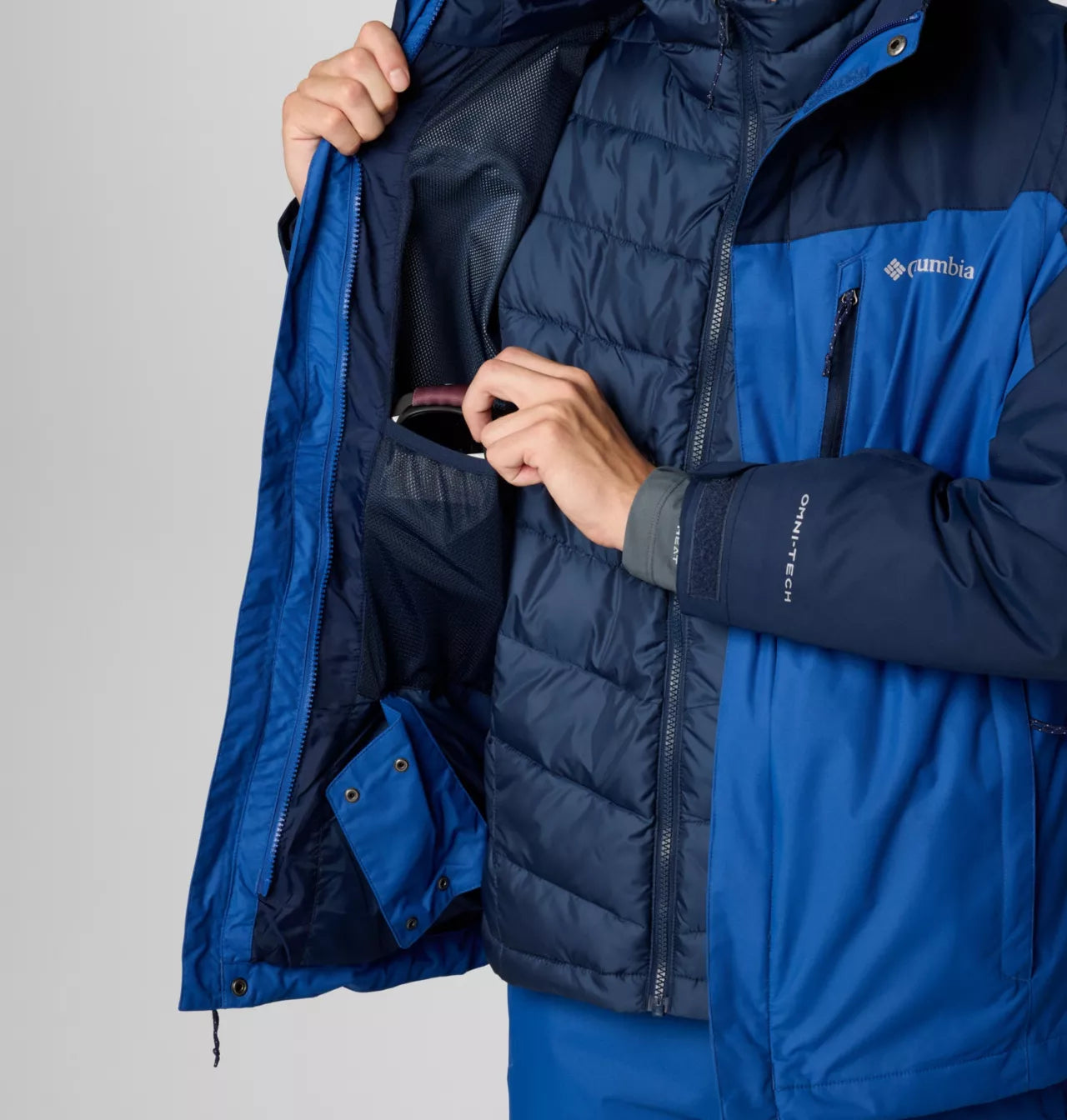 Columbia - Whirlibird V Interchange Jacket - Men's - Mountain Blue, Collegiate Navy