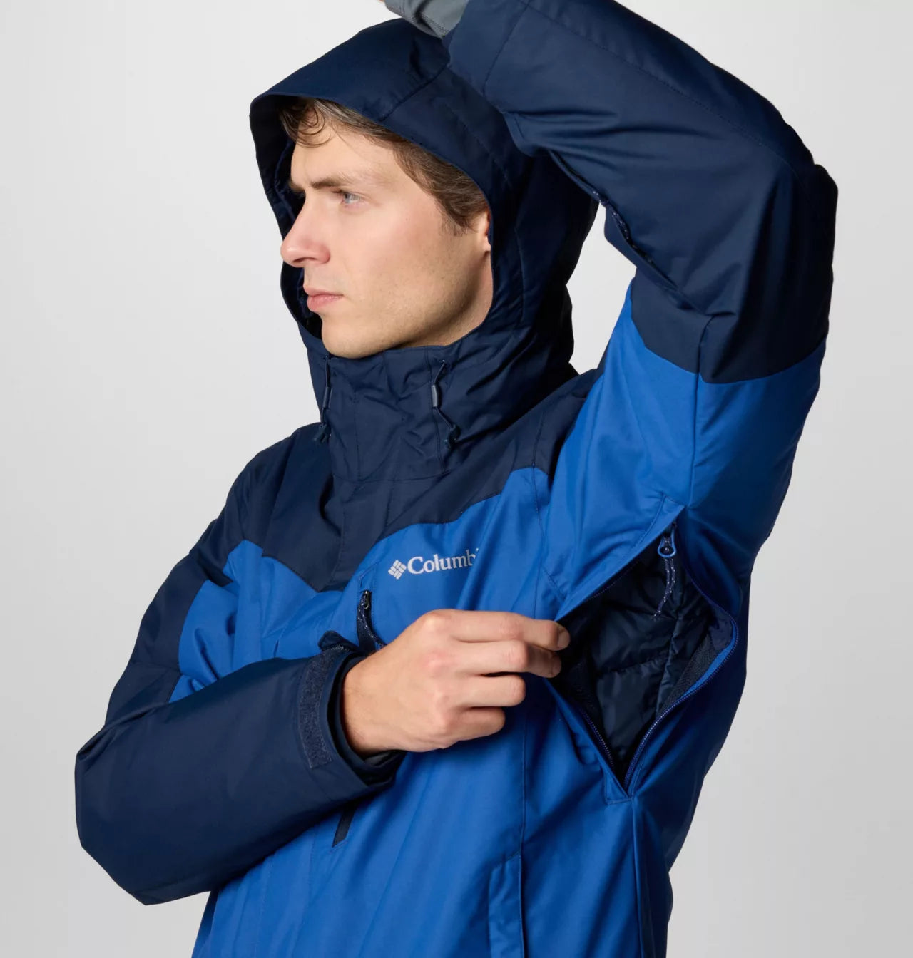 Columbia - Whirlibird V Interchange Jacket - Men's - Mountain Blue, Collegiate Navy