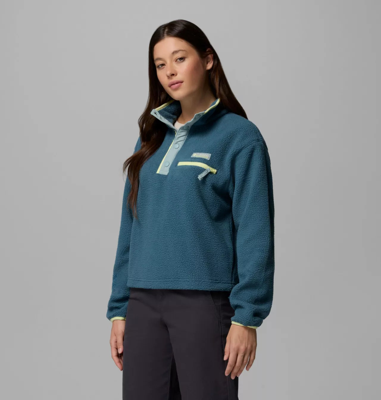 Columbia - Helvetia II Cropped Half Snap Fleece - Everblue Crush