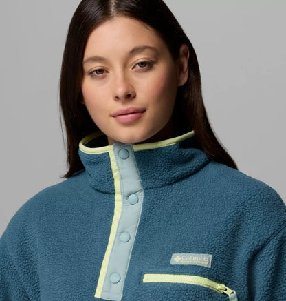 Columbia - Helvetia II Cropped Half Snap Fleece - Everblue Crush