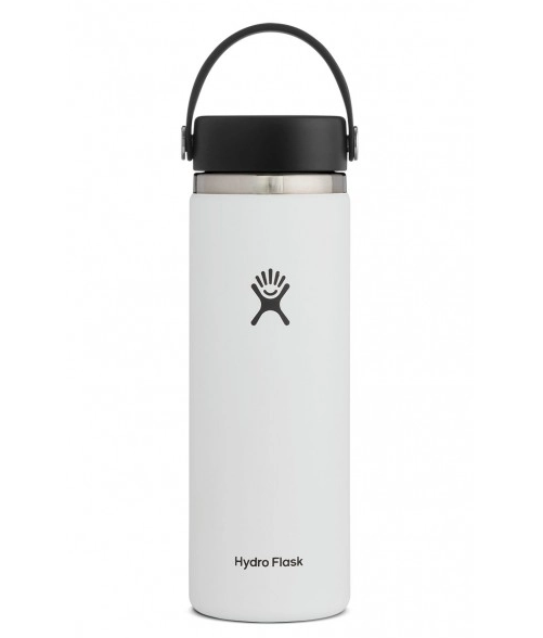Hydro Flask - 20oz Wide Mouth Flex Cap - White
