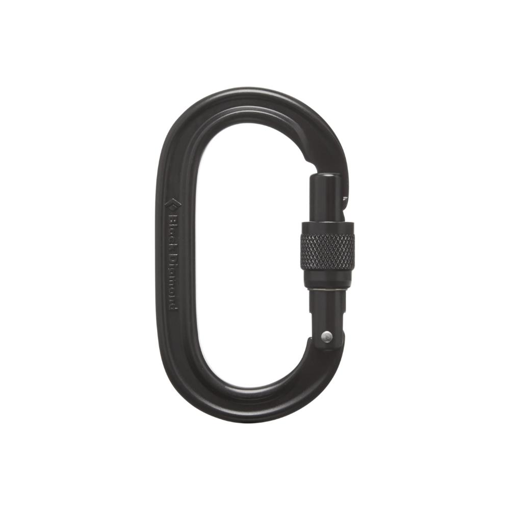 Black Diamond - Oval Keylock Screwgate Carabiner - Black