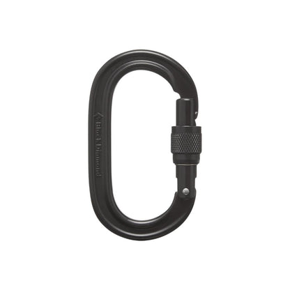 Black Diamond - Oval Keylock Screwgate Carabiner - Black
