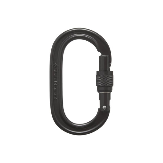 Black Diamond - Oval Keylock Screwgate Carabiner - Polished