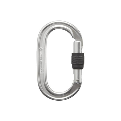 Black Diamond - Oval Keylock Screwgate Carabiner - Polished