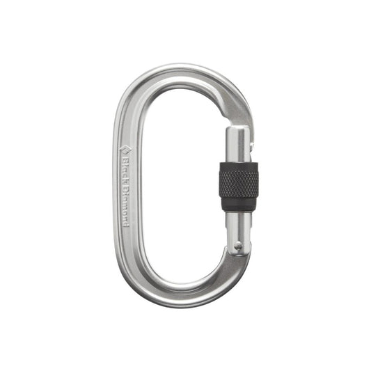 Black Diamond - Oval Keylock Screwgate Carabiner - Polished