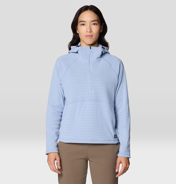 Mountain Hardwear - Summit Grid Half Zip Hoody - Women's - Beach Breeze
