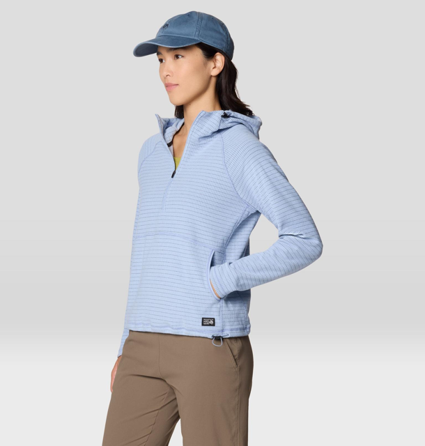 Mountain Hardwear - Summit Grid Half Zip Hoody - Women's - Beach Breeze