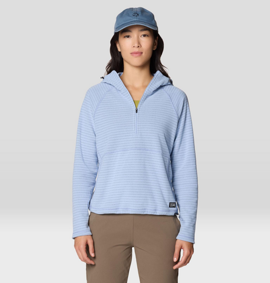 Mountain Hardwear - Summit Grid Half Zip Hoody - Women's - Beach Breeze