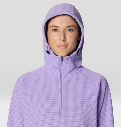 Mountain Hardwear - Summit Grid Half Zip Hoody - Women's - Harbor Violet