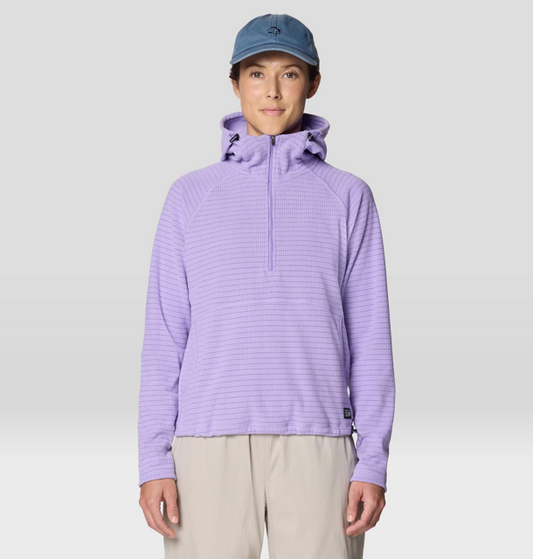 Mountain Hardwear - Summit Grid Half Zip Hoody - Women's - Harbor Violet