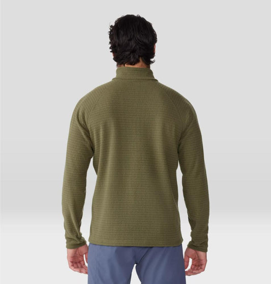 Mountain Hardwear - Summit Grid Half Zip - Men's - Combat Green