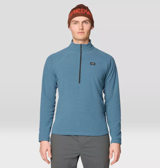 Mountain Hardwear - Summit Grid Half Zip - Men's - Adriatic Blue