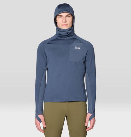 Mountain Hardwear - Up First Tech Fleece Hoody - Moon Blue Heather