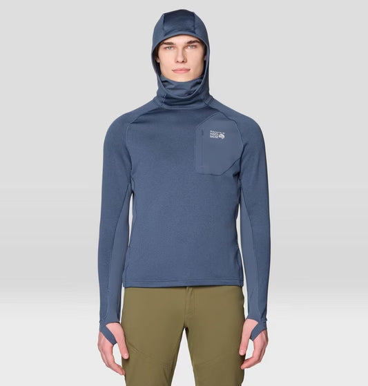 Mountain Hardwear - Up First Tech Fleece Hoody - Moon Blue Heather