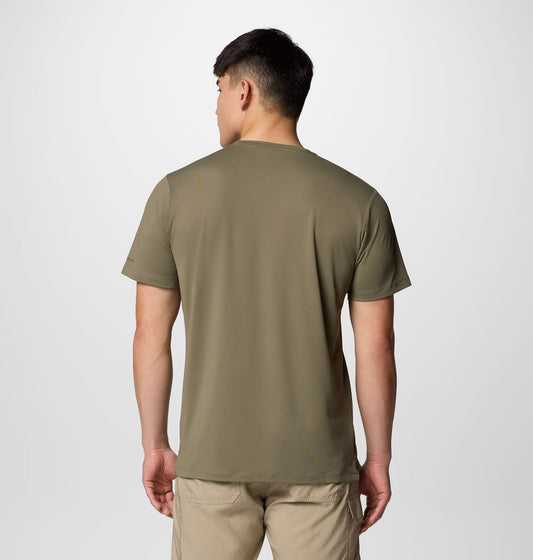 Columbia - Tech Trail Utility Short Sleeve Crew - Men's - Stone Green