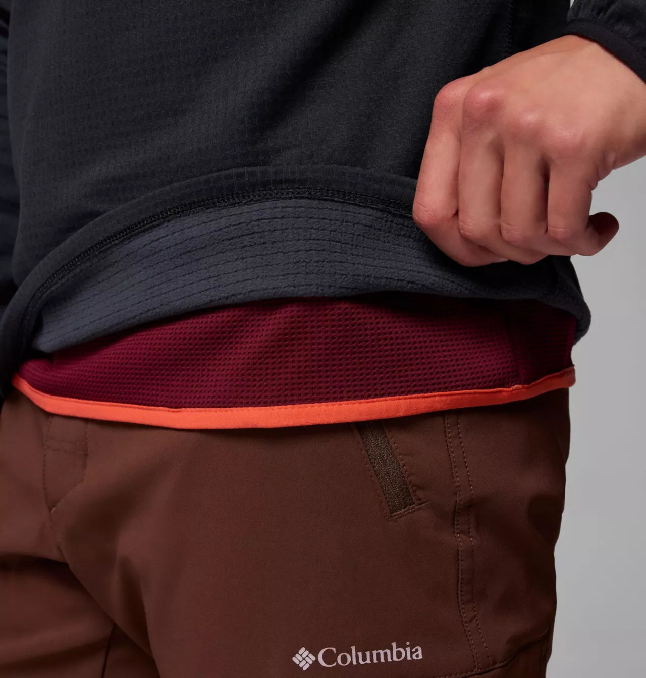 Columbia - Essential Hike Grid Fleece Half Zip - Black