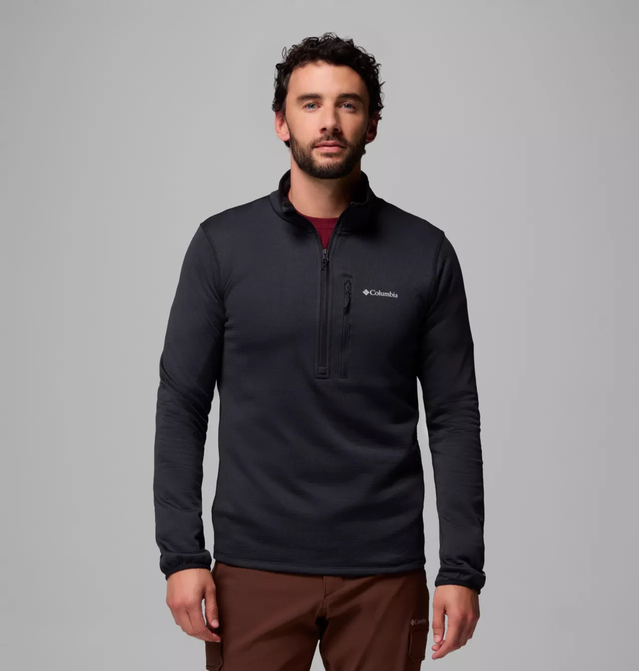 Columbia - Essential Hike Grid Fleece Half Zip - Black