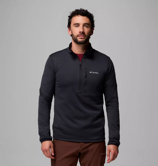 Columbia - Essential Hike Grid Fleece Half Zip - Black