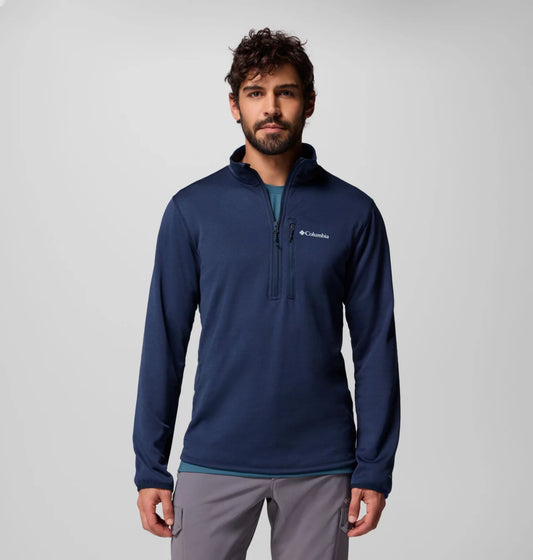 Columbia - Essential Hike Grid Fleece Half Zip - Collegiate Navy