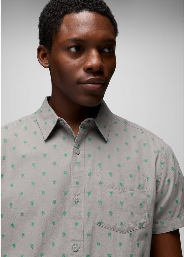 Prana - Metador Short Sleeve Shirt - Sterling Palm Trees