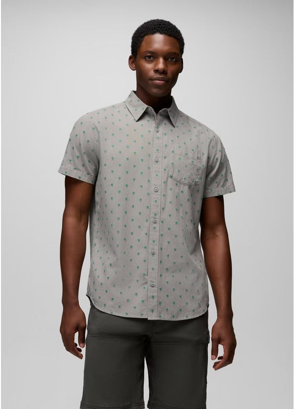 Prana - Metador Short Sleeve Shirt - Sterling Palm Trees
