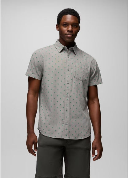 Prana - Metador Short Sleeve Shirt - Sterling Palm Trees