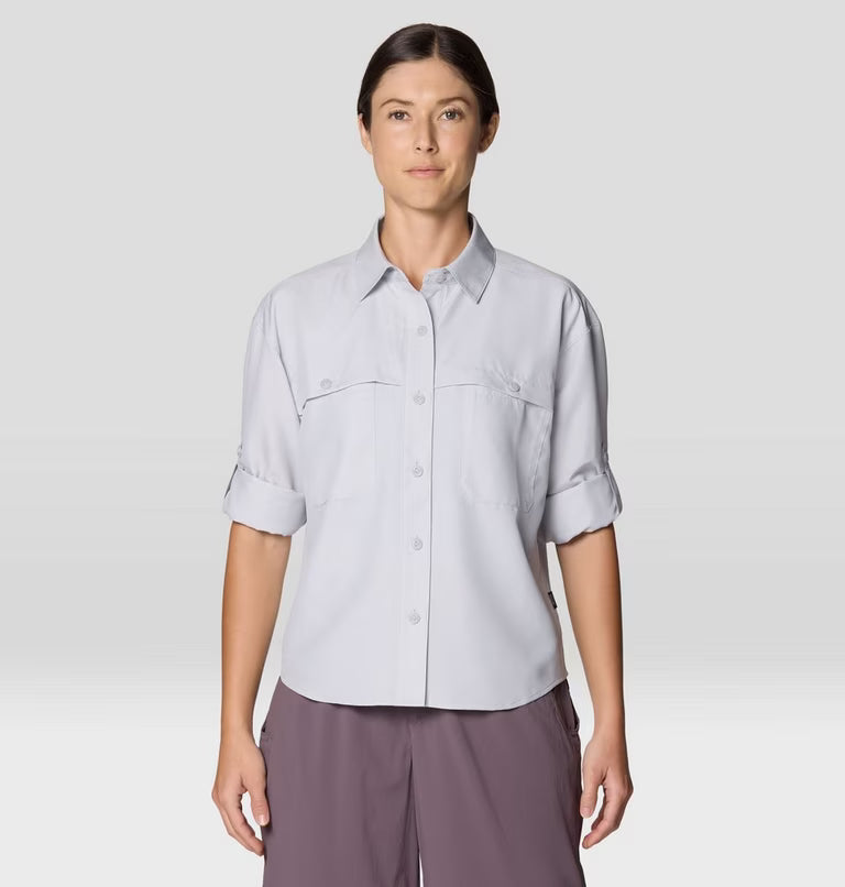Mountain Hardwear - Sun Drift Cooling Long Sleeve Shirt - Grey Ice