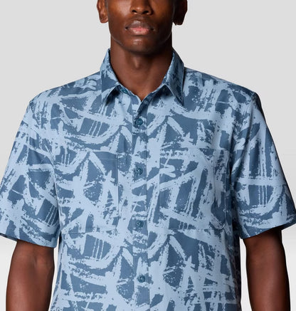 Mountain Hardwear - Sun Drift Cooling Printed Short Sleeve Shirt - Element Brushstroke Print
