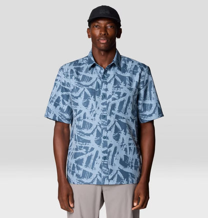 Mountain Hardwear - Sun Drift Cooling Printed Short Sleeve Shirt - Element Brushstroke Print