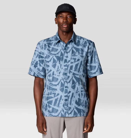 Mountain Hardwear - Sun Drift Cooling Printed Short Sleeve Shirt - Element Brushstroke Print
