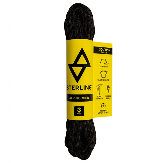 Sterling - 3mm AlpineCord - Black