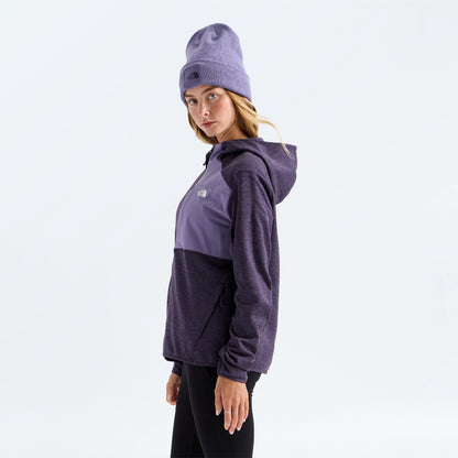 The North Face - Women's TNF Performance Fleece Full Zip Hoodie - Endless Dusk Dark Heather/Grounded Plum