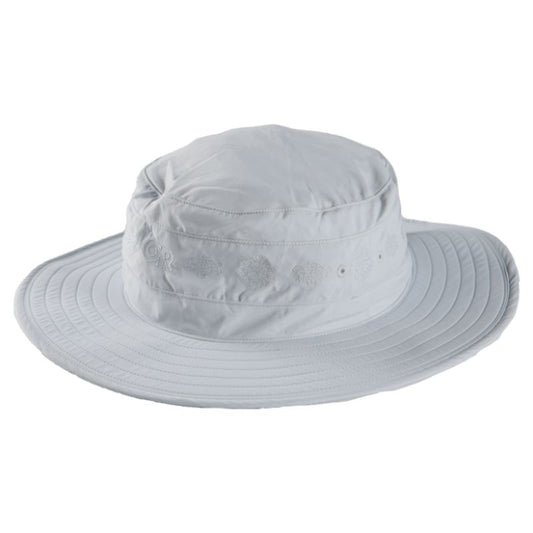 Outdoor Research - Solar Roller Sun Hat - Women's - Titanium-Rice Embroidery