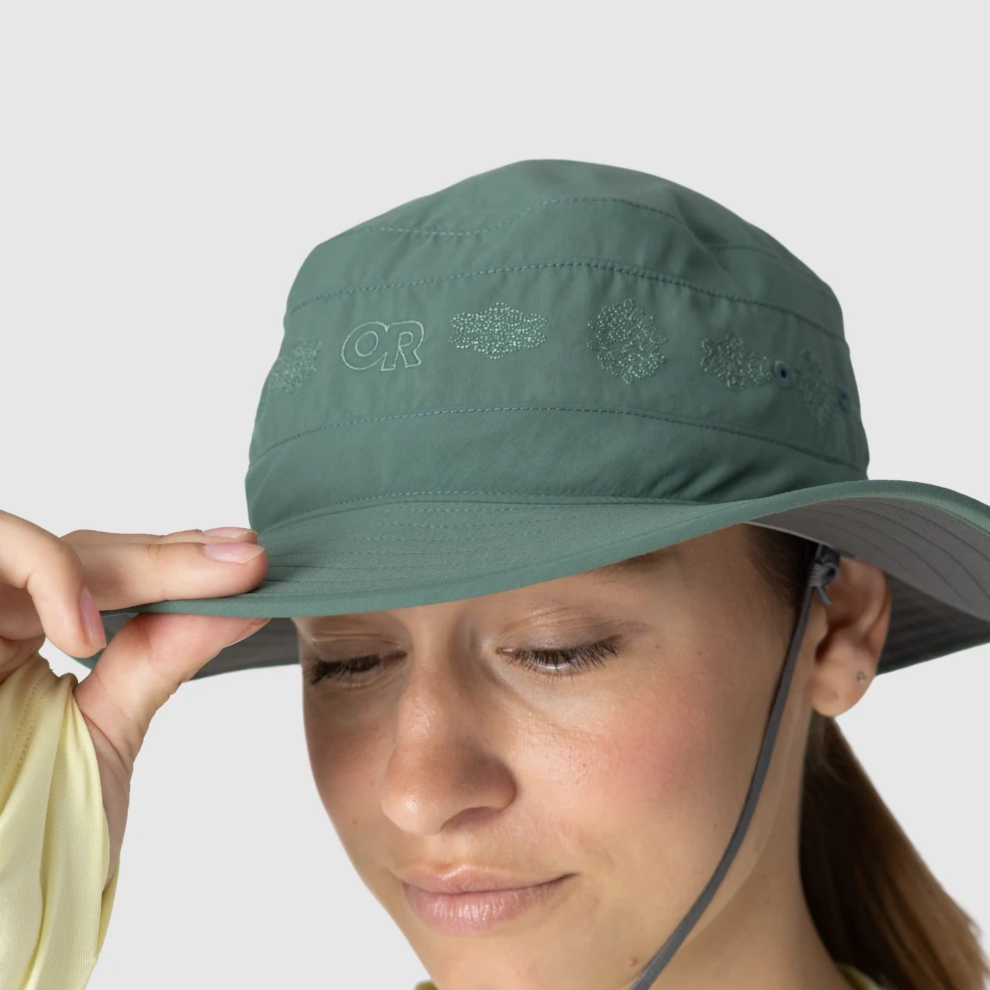 Outdoor Research - Solar Roller Sun Hat - Women's - Malachite rice Embroidery