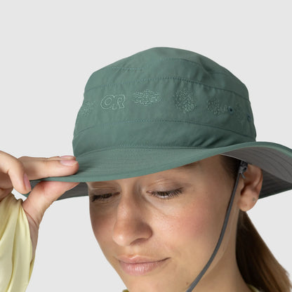 Outdoor Research - Solar Roller Sun Hat - Women's - Malachite rice Embroidery
