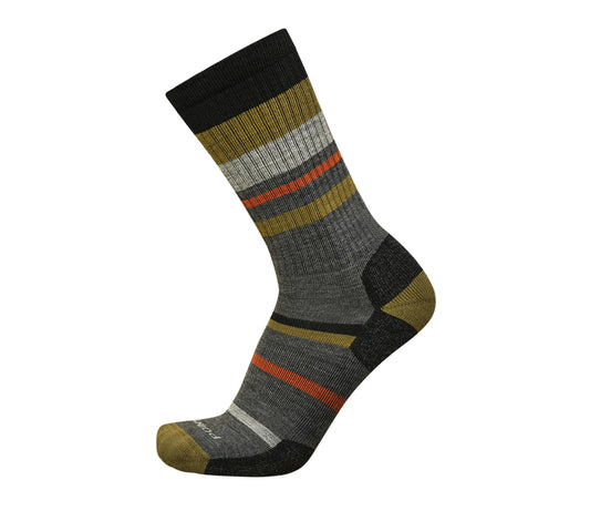 Point6 - Mixed Striped Light Crew - Coyote Brown