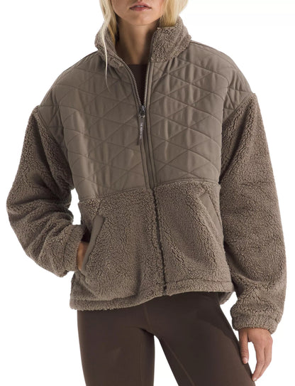 The North Face - Women's Cabin Fleece Full Zip - Mocha Brown