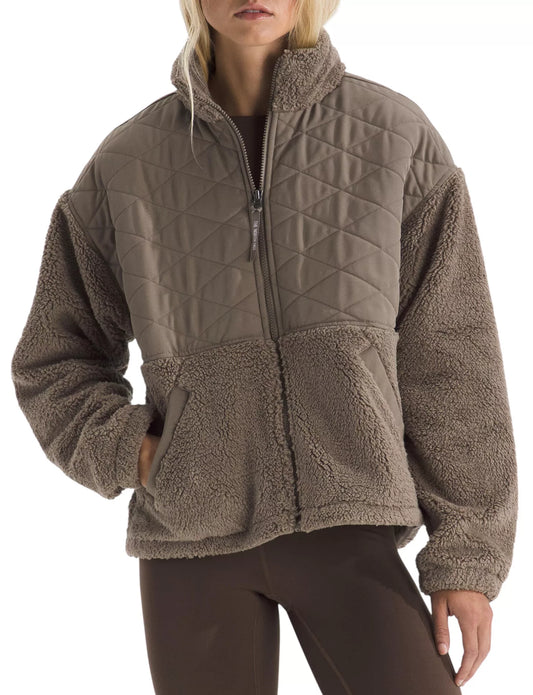 The North Face - Women's Cabin Fleece Full Zip - Mocha Brown