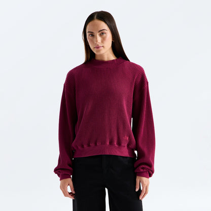 The North Face - Women's Chabot 2.0 Mock-Neck - Burgundy Crush