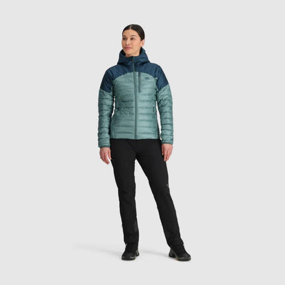 Outdoor Research - Helium Down Hoodie - Women's - Neptune/Harbor