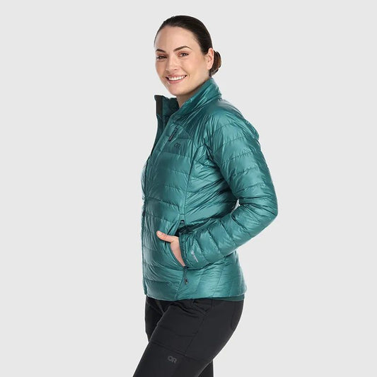 Outdoor Research - Womens Helium Down Jacket - Deep Lake