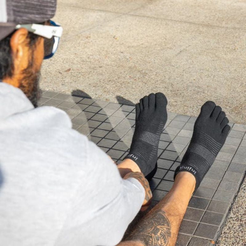 Injinji - Run Original Weight No Show - Black