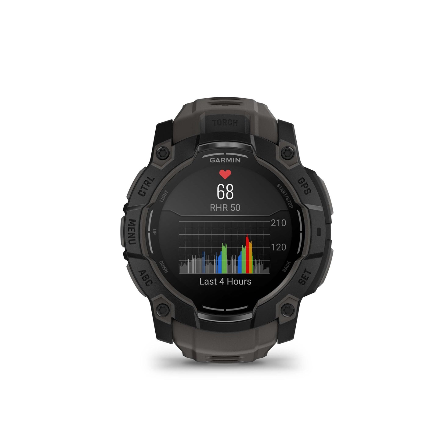 Garmin - Instinct 3 - 50mm AMOLED - Black/Charcoal