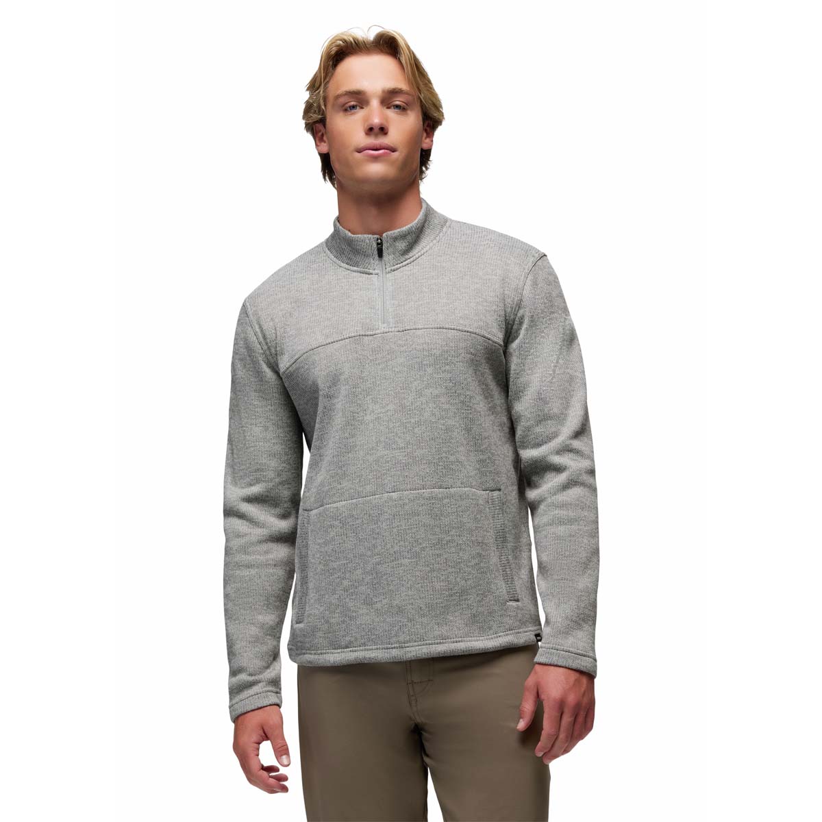 Prana - Two Harbors 1/4 Zip - Heather Grey