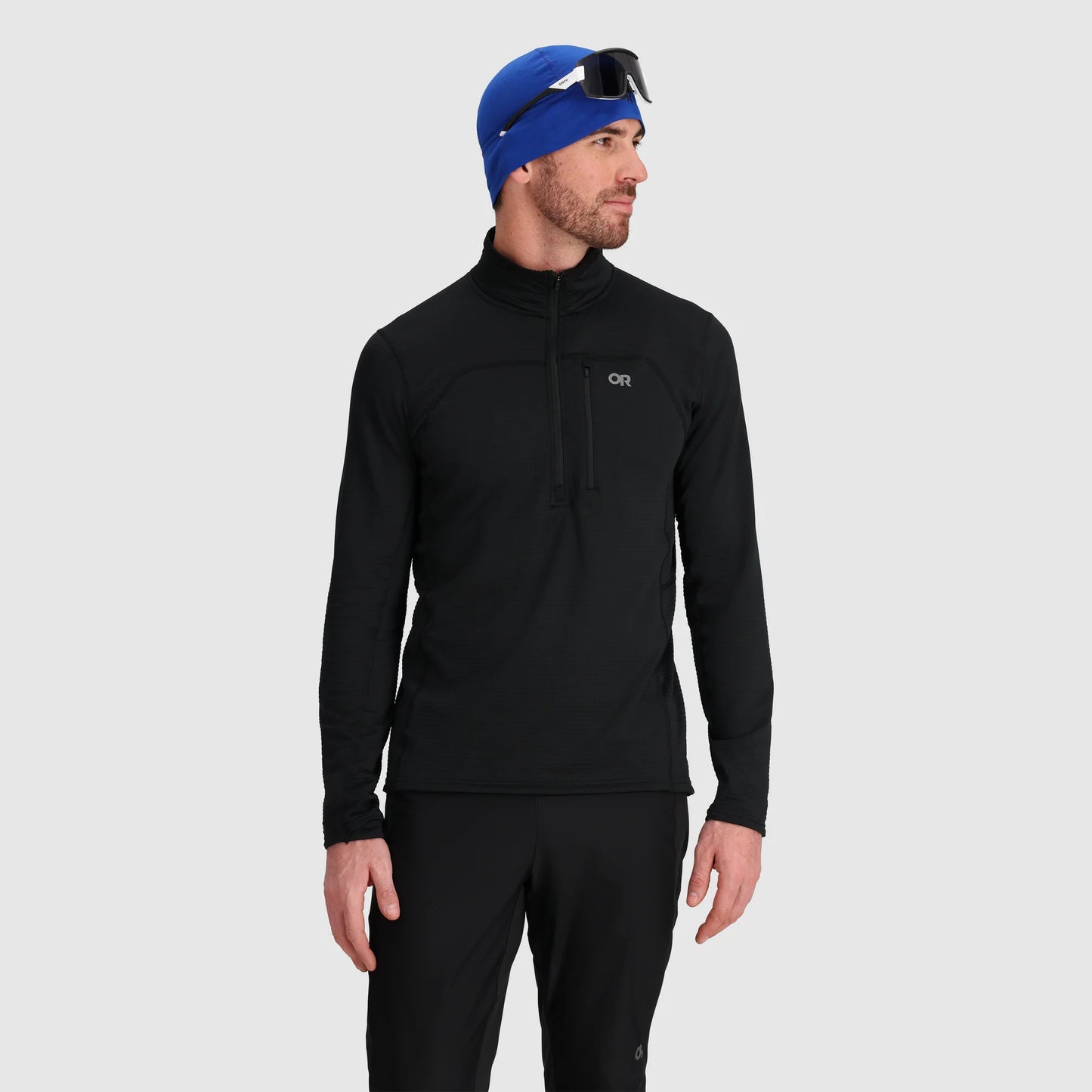 Outdoor Research - Vigor Grid Fleece Half Zip - Men's - Black
