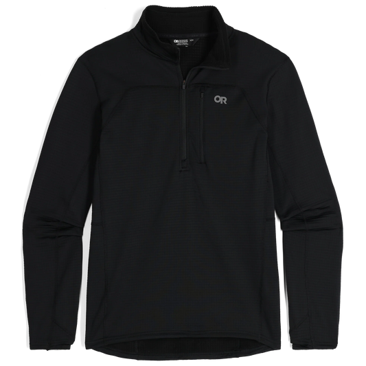 Outdoor Research - Vigor Grid Fleece Half Zip - Men's - Black