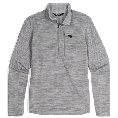 Outdoor Research - Vigor Grid Fleece Half Zip - Men's - Grey Heather