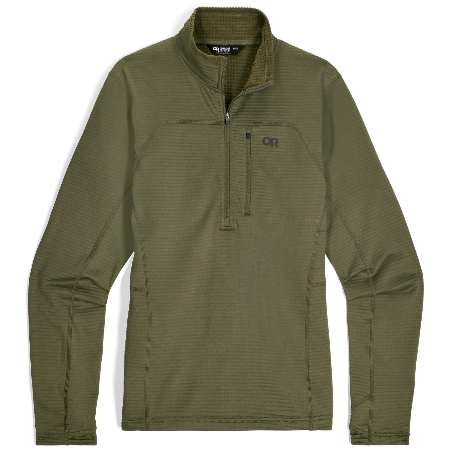 Outdoor Research - Vigor Grid Fleece Half Zip - Men's - Ranger Green